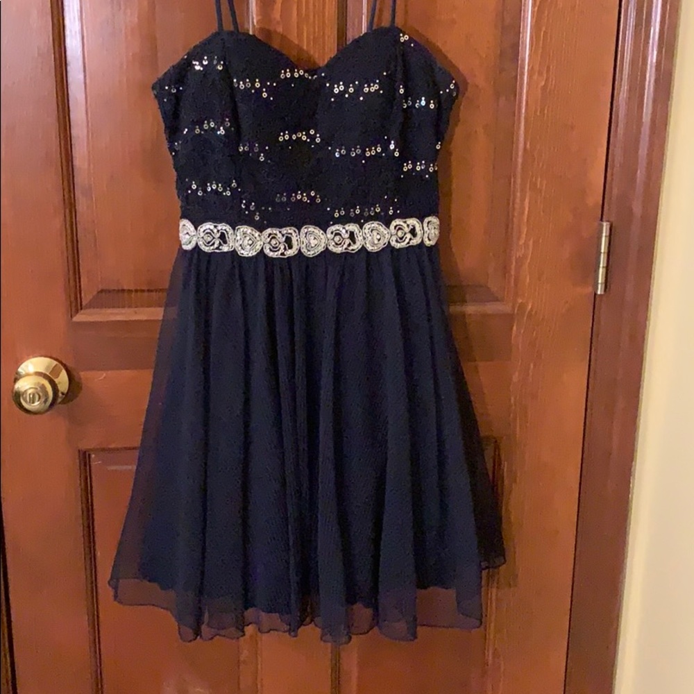 Navy homecoming dress